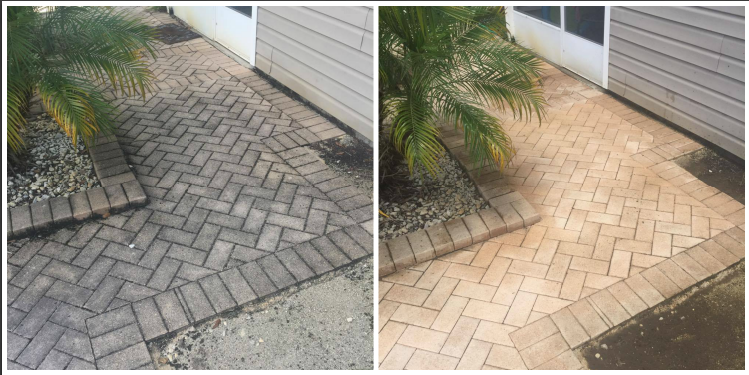 Pool pavers deep cleaning in Tampa, FL